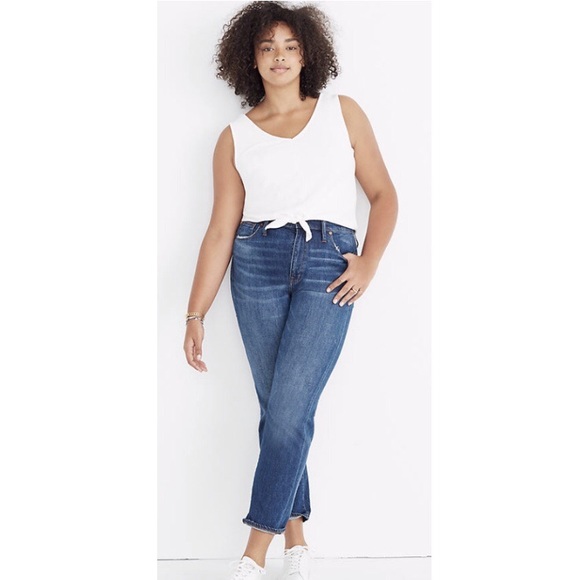 Madewell Denim - Madewell High Rise Slim BoyJean Jeans Medium Wash